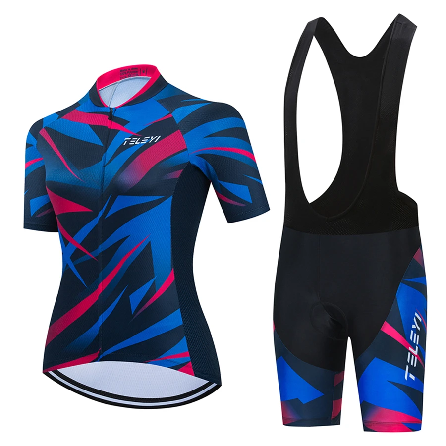 Pro 2024 Woman Short Sleeve Cycling Jersey Set Sports Outfit Bike Clothing Kit Mtb Maillot Cyclist Bicycle Clothes