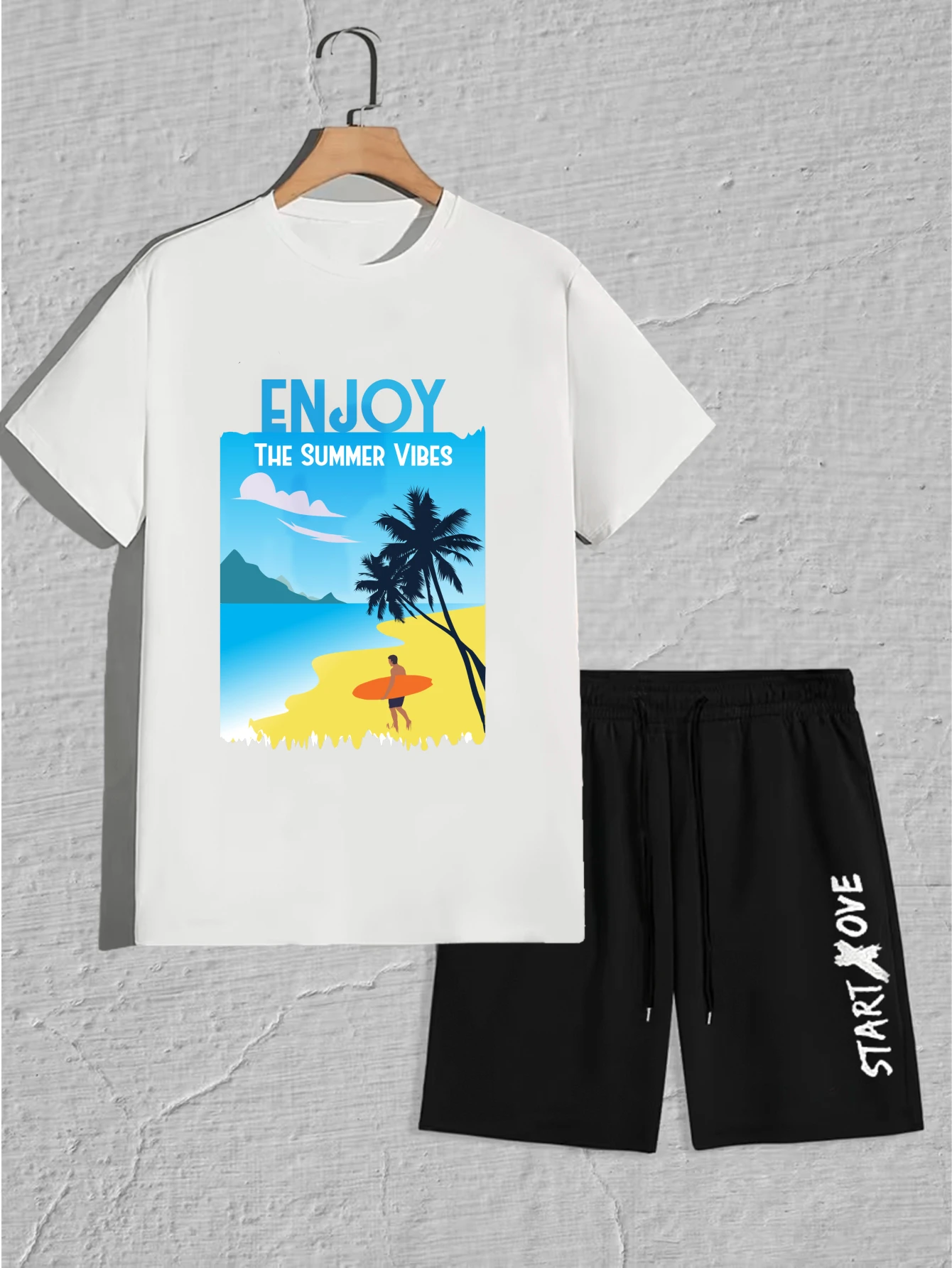 

Мужской комплект, летняя мужская одежда 2025 года, капельная одежда с принтом, новые дышащие мужские комплекты, футбольные мужские часы с графическим рисунком, мужской комплект