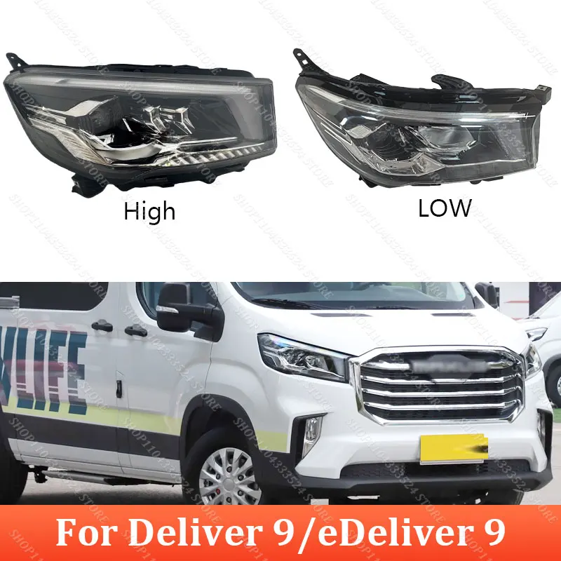 Front Bumper HeadliLight Assembly For Deliver 9/eDeliver 9 Maxus LDV V90Front Bumper Headlight Headlamps Head light Head Lamp