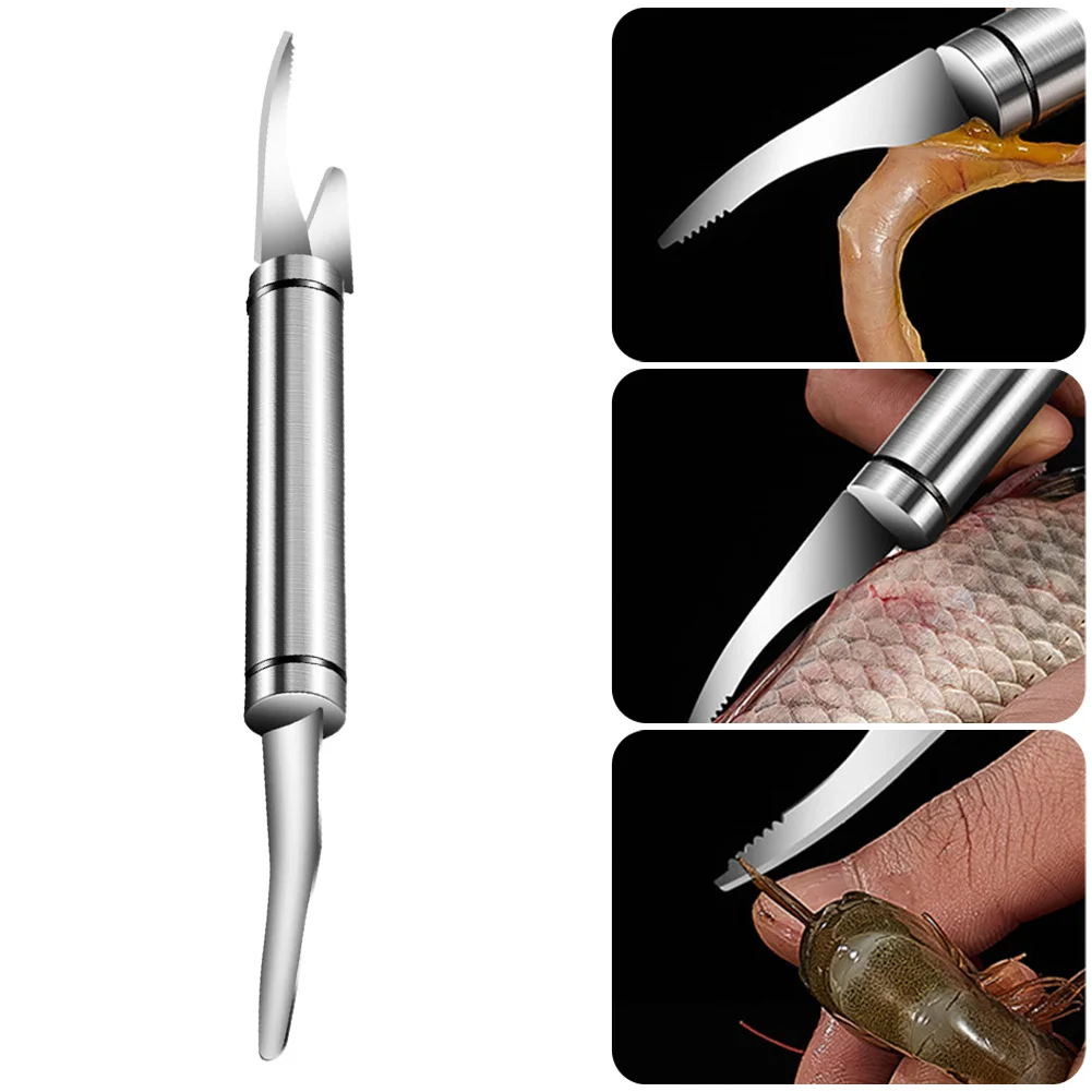 

Высокое качество гарантировано, овощечистка для креветок, кухонный инструмент, нержавеющая сталь 304, 39 грамм серебра. Кухонные гаджеты