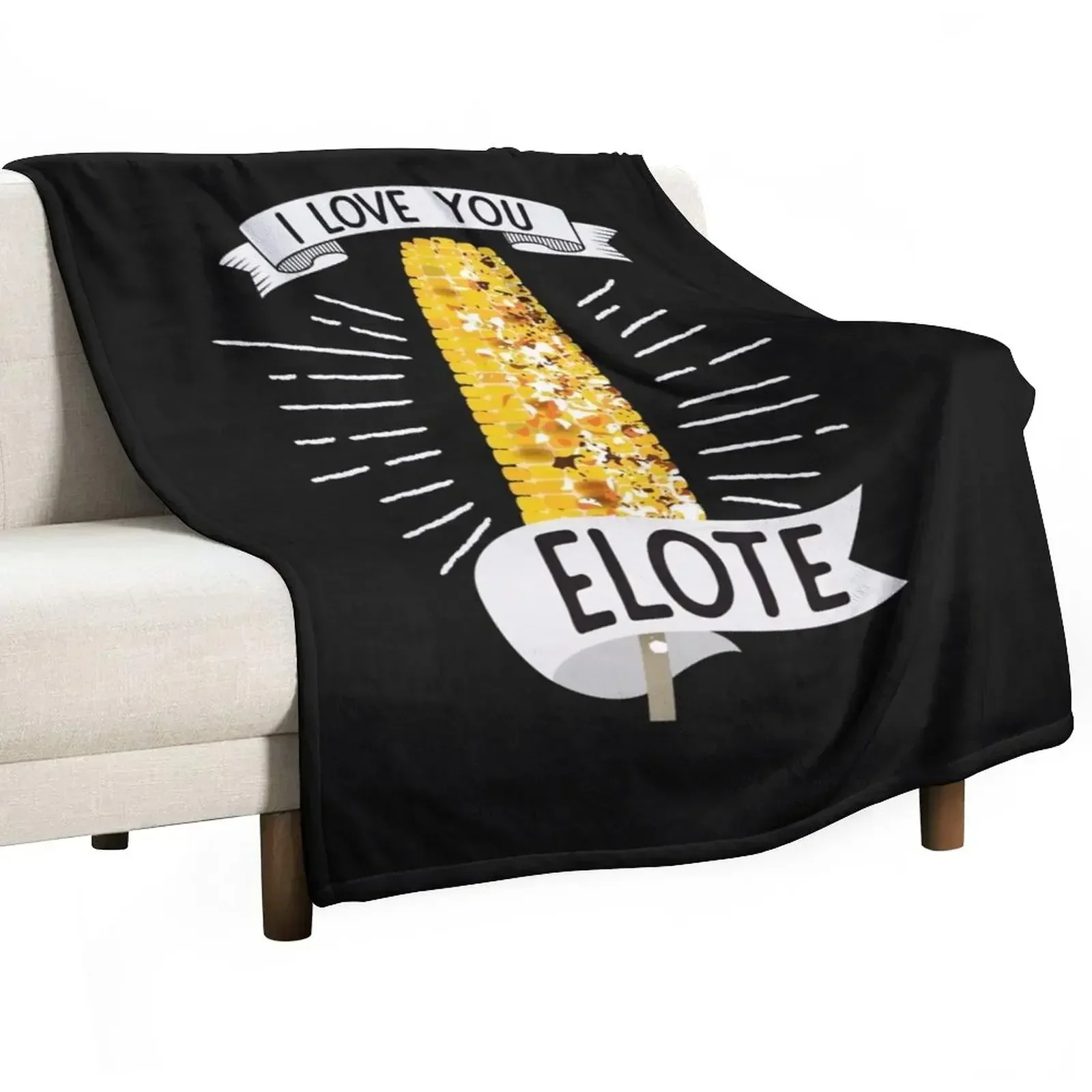 

Funny Latinx Elote Street Food Corn Classic product Throw Blanket Plush Thin Picnic Blankets