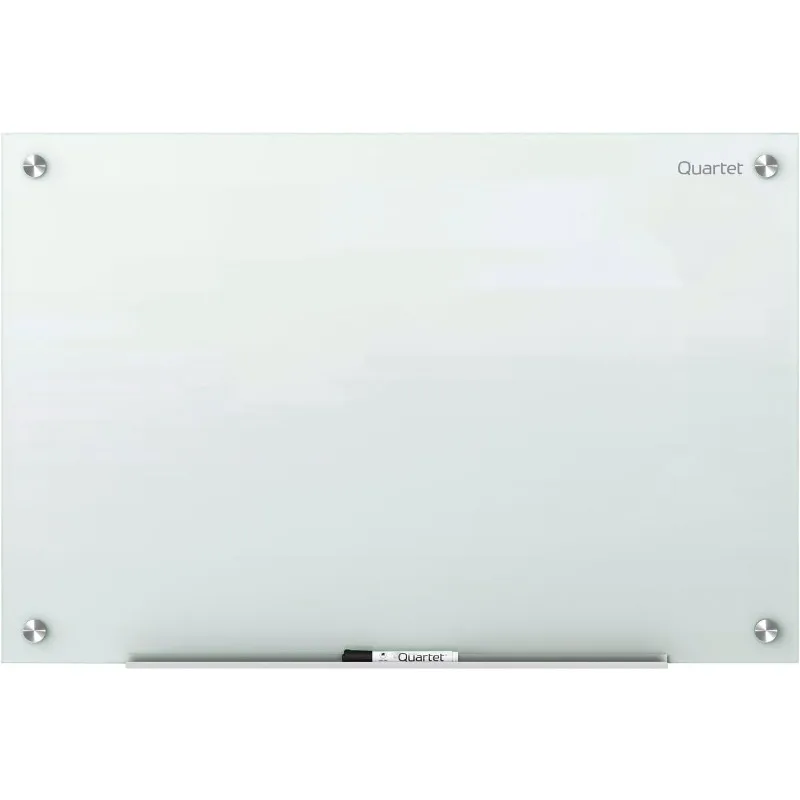 

Magnetic Glass Dry Erase White Board, 6' x 4' Whiteboard, Infinity Frameless Mounting, White Surface (G7248W)