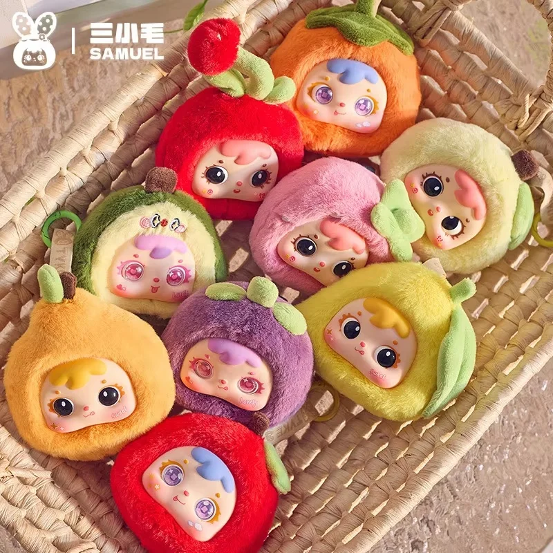 Samuel Enough Tempting Mysterious Vinyl Plush Blind Box Series Eyes Can Move Design Doll Pendant Keychain Decor Surprise Gifts