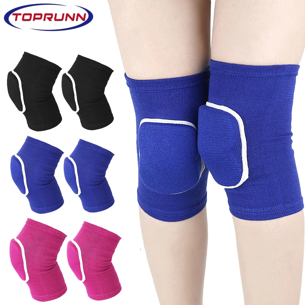 1Pair Kids Knee Pad Dance Volleyball Knee Pads Anti Slip Sponge Kneepads Brace Knee Protector for Youth Girls Boys Sports Dance