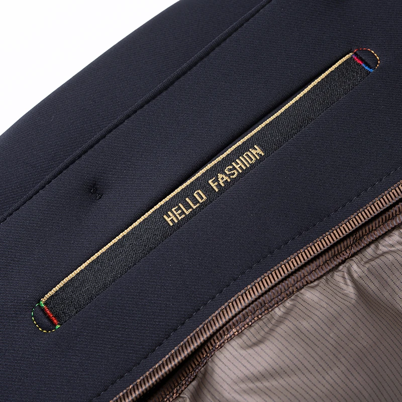 2025 Winter Mid To Long Woolen Jacket With Down Inner Lining Men's Down Jacket With 80% Suede Content Detachable Inner Lining