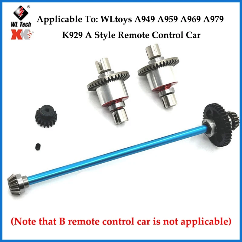 RCGOFOLLOW-piezas de repuesto para coche teledirigido WLtoys A949, A959, A969, A979, Motor A949-32 1/18, A949-23 inferior, mejora de A959-B-27