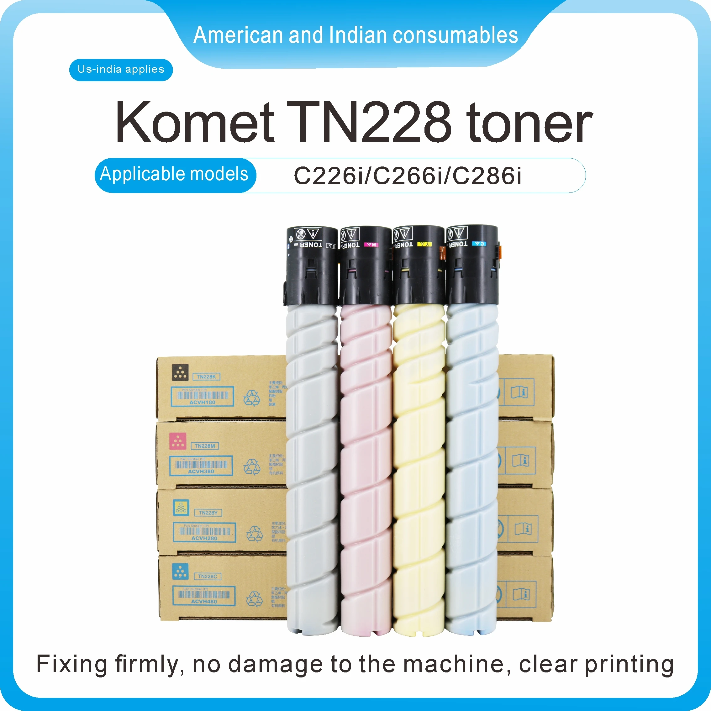 

Цветной тонер-картридж высшего качества tn228 для konica minolta Bizhub C226I C286I C7222I C7228I тонер-картридж4