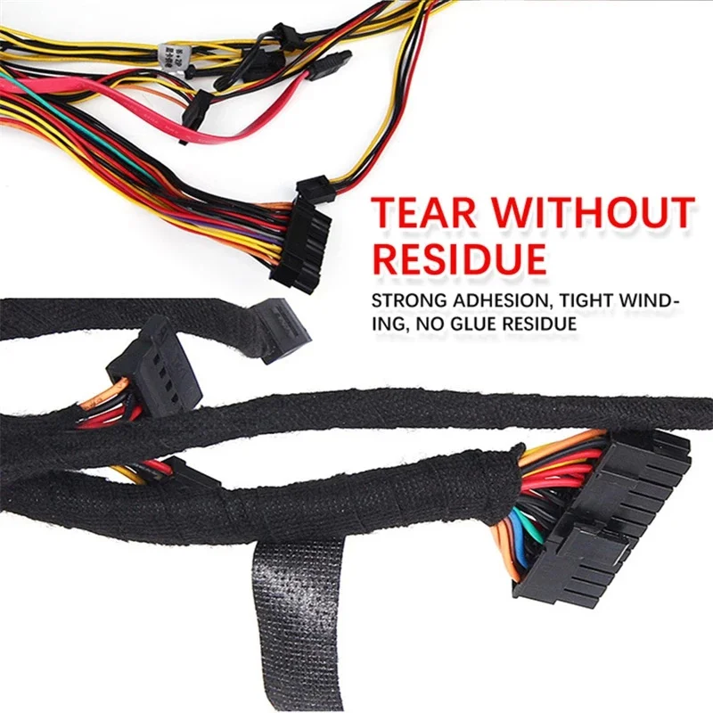 Heat-Resistant Flame Retardant Adhesive Cloth Tape 10/15M Car Wire Harness Wrap Automotive Cable Fabric Tape