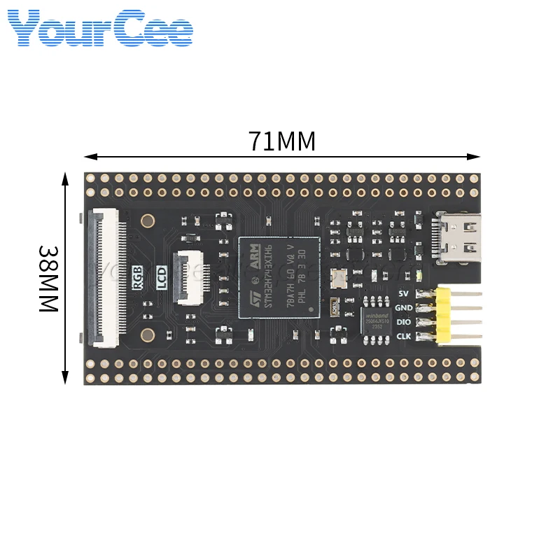 STM32H743XIH6 STM32H743 FK743M4-XIH6 FK743M5-XIH6 Moduł Płytki Rozwojowej STM32 do Nauki Systemów Centralnych, Kompatybilny z OpenMV — zdjęcie 6