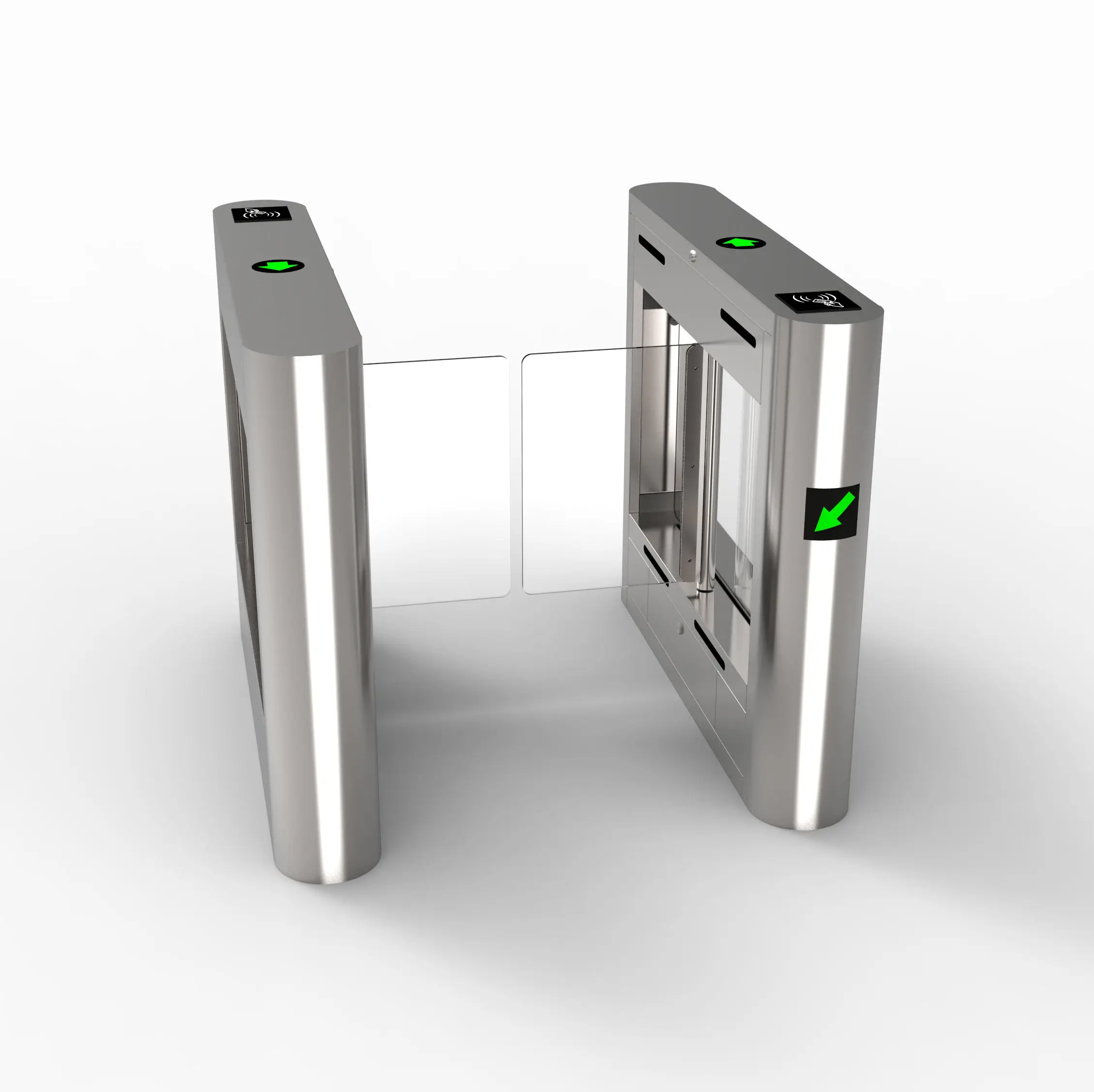 Shenzhen Facial Recognition Pedestrian Safety Luxury Manual Face Popular Forbidden Channel Guardrail Swing Turnstile