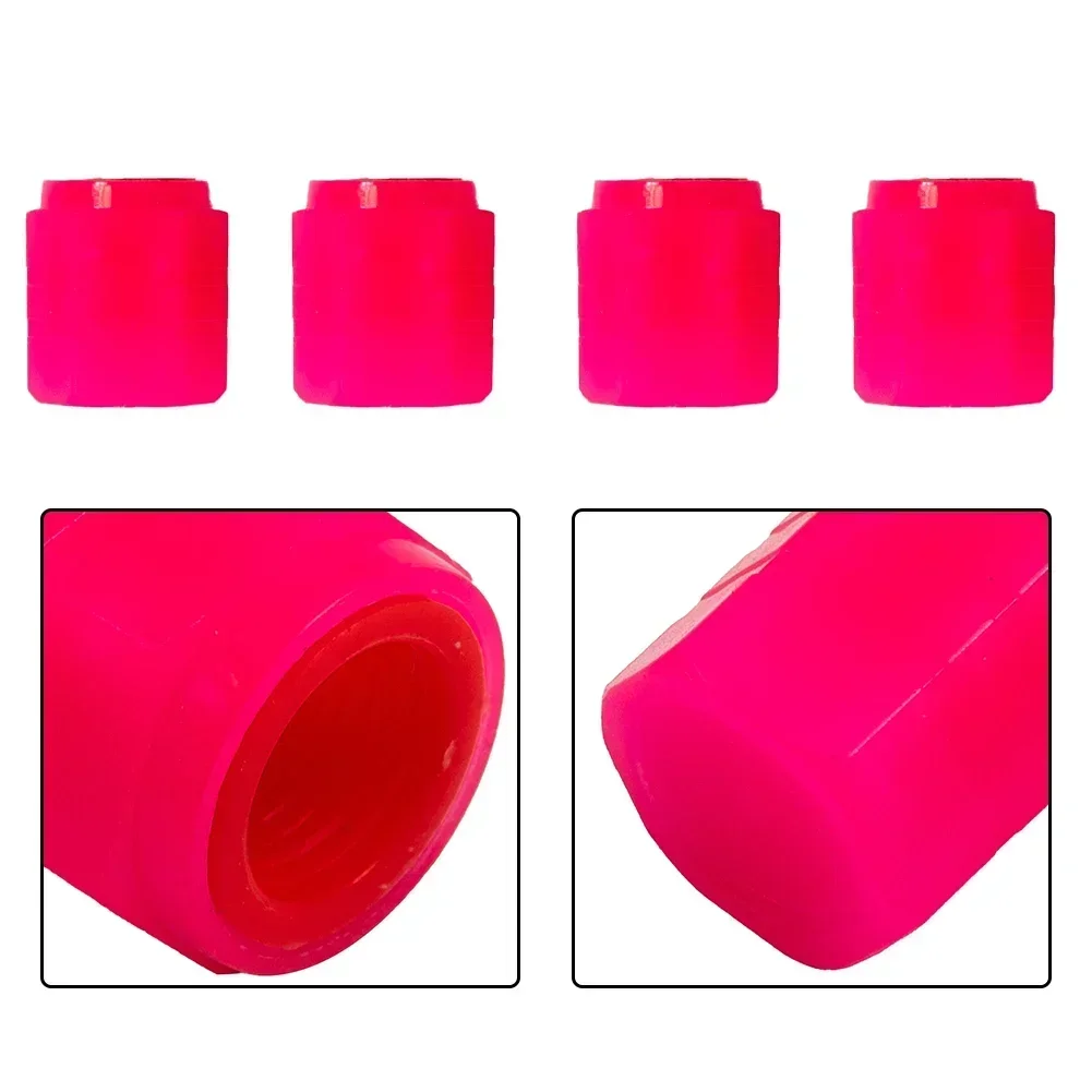 

Protect Tire Valve Tip Car Tire Valve Cap Car Accessories For Cars SUVs Trucks Bicycles And Other Motor Vehicles Pink 4pcs ABS