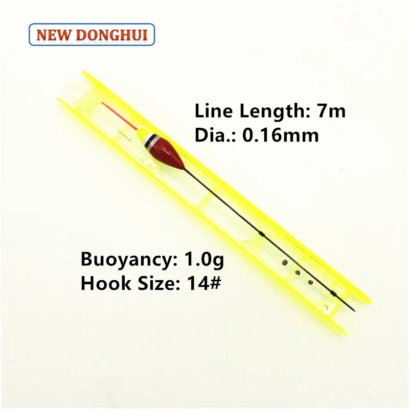 Newdonghui Fishing Float Set Winder Ready-Made Rig 5pcs/pack or 10pcs/pack Fishing Accessory Tackle 1G Buoyancy TP26001C