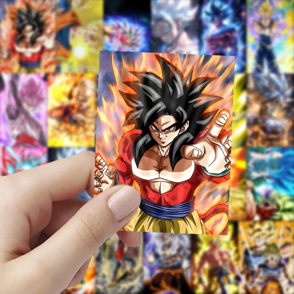 10/30/60pcs Dragon Ball Cartoon Stickers Cool Anime Super Saiyan Son Goku Sticker Luggage Phone Laptop Manga Decals Decoration