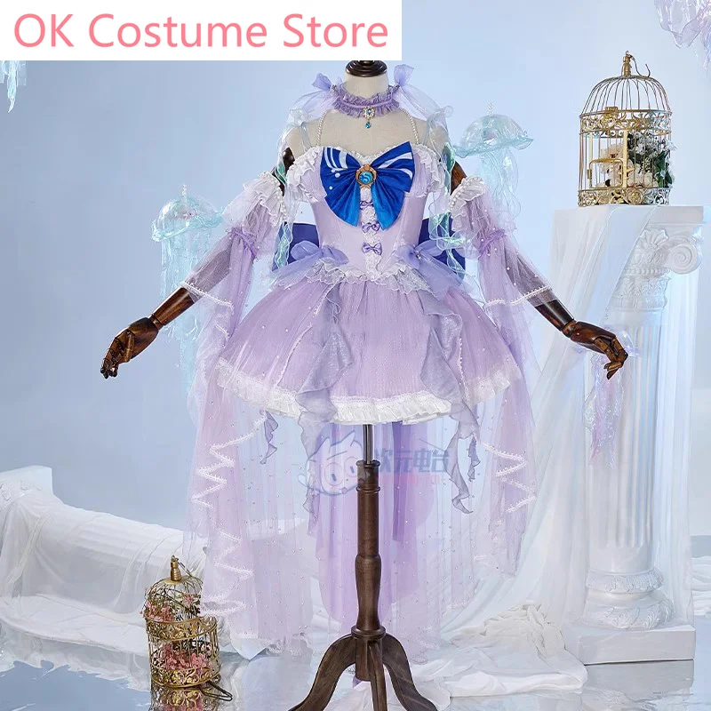 Genshin Impact Sangonomiya Kokomi Flower Wedding Dress Game Suit Gorgeous Cosplay Costume Halloween Party Outfit Women