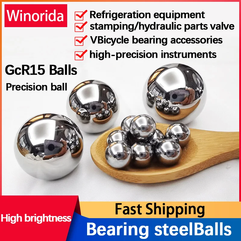 GCR15 Solid Stainless Steel Balls Big Steel Ball High Precision Bearing Steel Ball 30.163/31/32/32.5/33/40/41.275/42~50mm