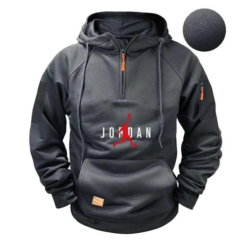 

A new high-quality men's warm outdoor sweatshirt for autumn and winter 2025, a fashionable and casual hooded pullover