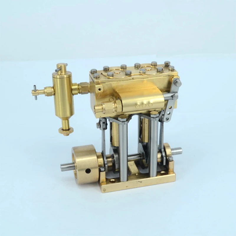 Vertical Twin-cylinder Reciprocating Steam Engine Model Mini Engine Is Suitable for Ship Model of 0.8~1m