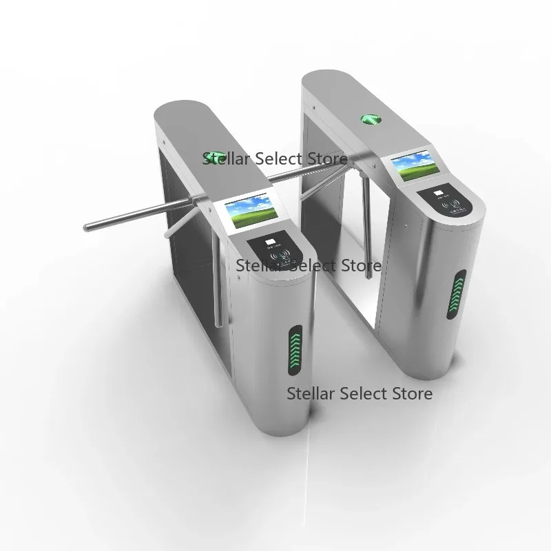 High Quality Gym Door Access Control System with  Anti-Tailgating Turnstile Safety Tripod Gate with Ticket System
