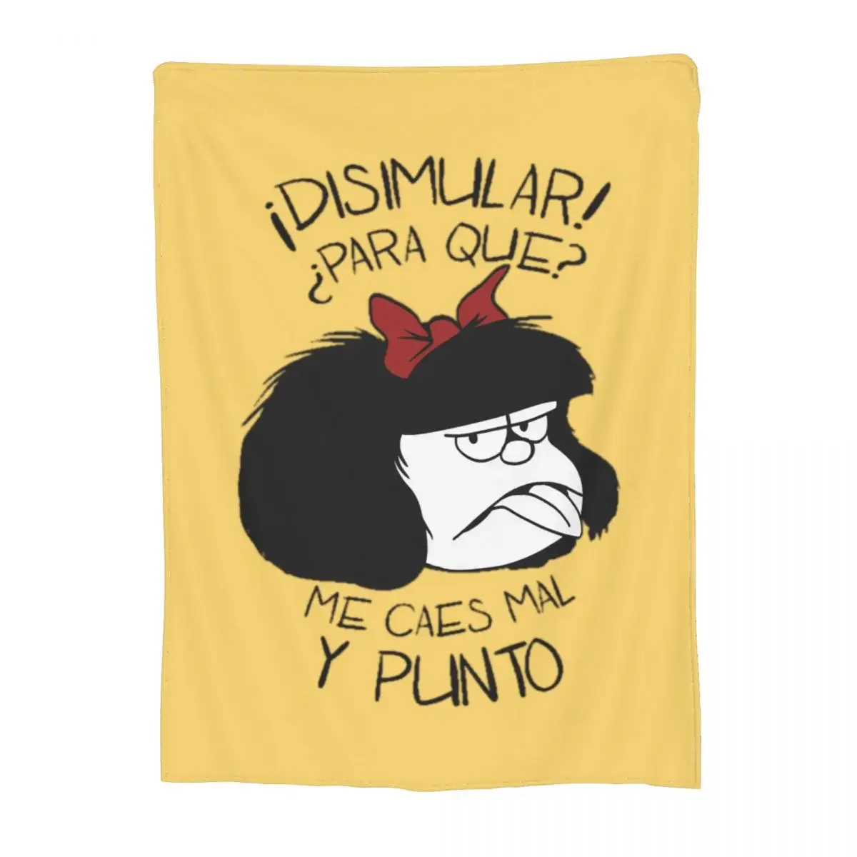 Funny Mafalda Comics Blanket Flannel Print Cartoon Multifunction Warm Throw Blankets for Bedding Travel Plush Thin Quilt