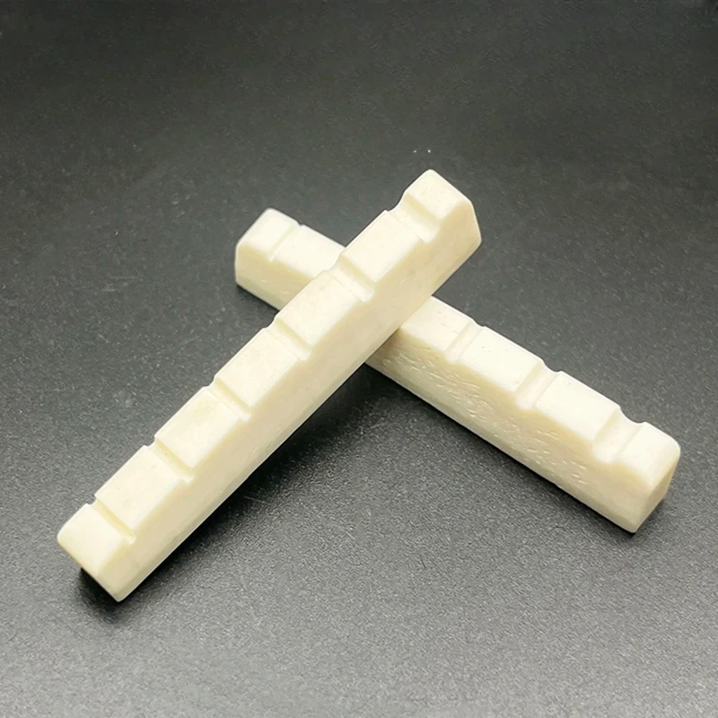 

10Pcs Bone Nut for 6-String Bass Cattle Bone Nut Bass Nut 52x6x9.3/8MM Music Instrument Parts