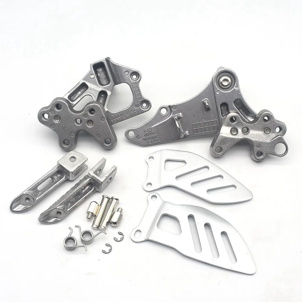 Motorcycle Front Footrest Foot Pegs Bracket Set For SUZUKI GSXR600 GSXR750 2006 2007 2008 2009 2010 GSXR 600 750