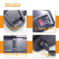 Hailong Electric Bike Battery 48V 20Ah 21700 Cell Downtube Battery 30A BMS For V20 Pro Electric Bike 1000W Motor EBike