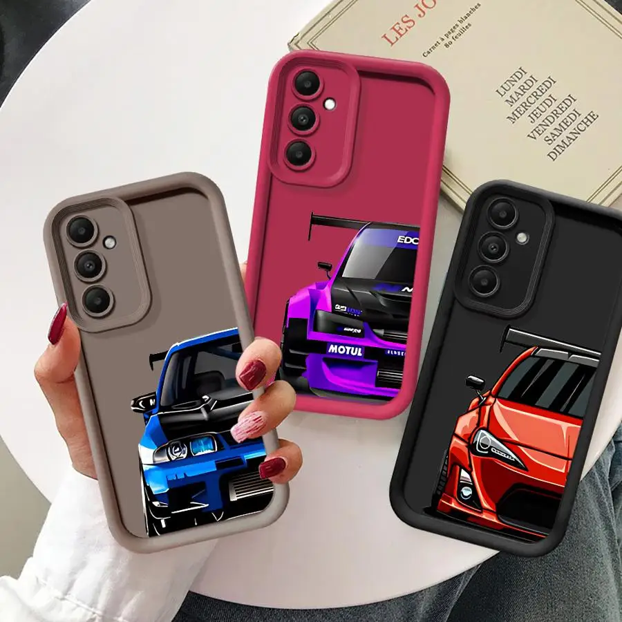 Japan JDM Sports Cars Case for Vivo Y30i Y30 Y51 Y67 Y21 Y50 Y36 Y22 2022 Y21A Y20i Y35 Y27 Y20S Y12S Y03 Y16 Y15S Y02 Cover