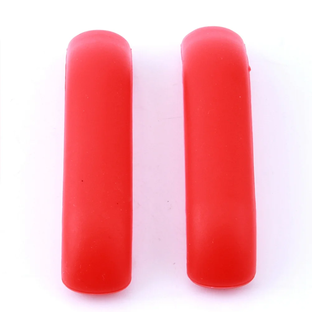 

1Pair Red Bike Handlebar Grips Premium Silicone Hand Brake Cover Ergonomic Design Minimize Fatigue for Cruisers