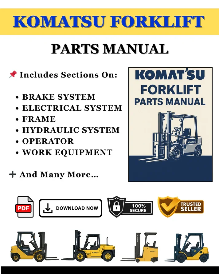 

TruckEPC3 Электрический вилочный погрузчик Komatsu Руководство по магазине 3,51 ГБ PDF