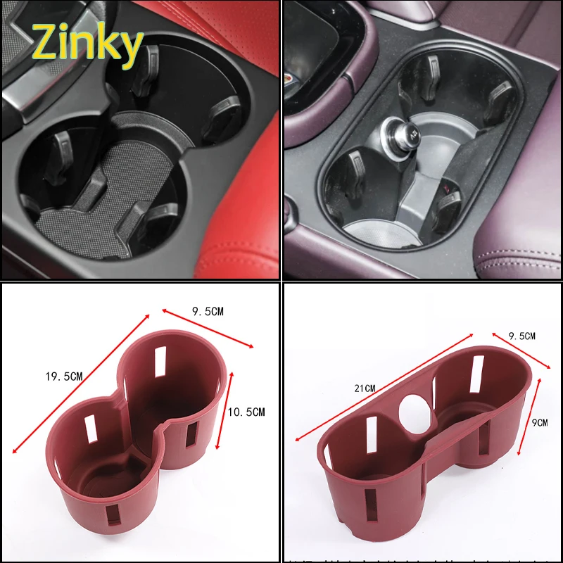 

Car Cup Holder Center Console Bottle Holder Insert Anti Slip Drink Organizer for Porsche Cayenne Macan Auto Accessories