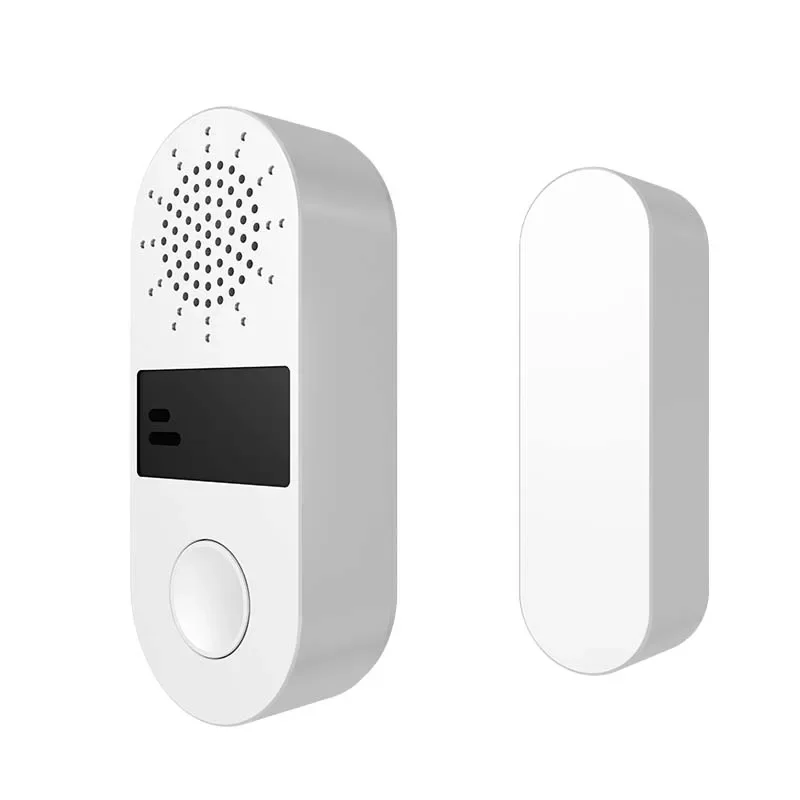 Tuya wi fi porta janela sensor de som e luz alarme de segurança em casa sem fio magnético anti-roubo