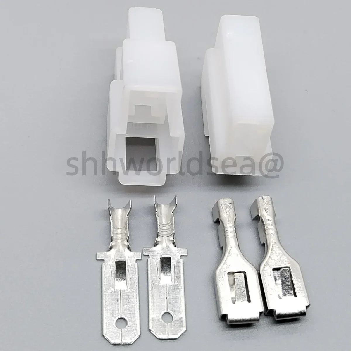 

shhworldsea 6.3 Series Новые 2-контактные автомобильные разъемы DJ7021-6.3 (папа-мама) из ABS-пластика для электропроводки