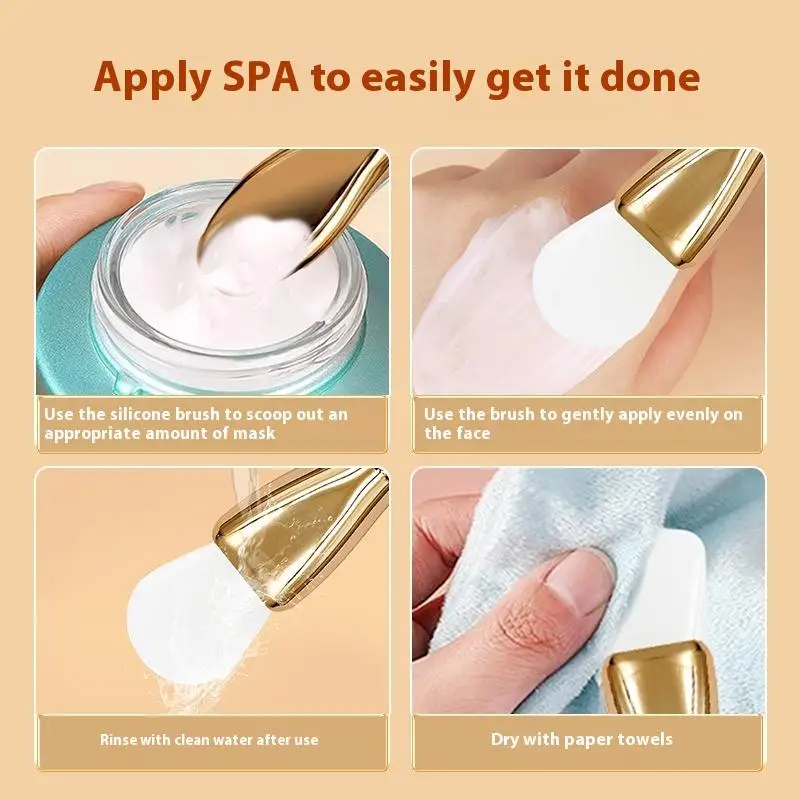1 Pcs Silicone Mask Brush Double-Headed Smearing Face Cleansing Mud Mask Special Beauty Tool For Gel Mud Facial Masks Creams