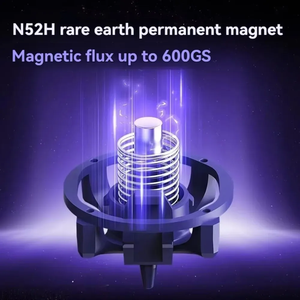 UFO Hall Effect Magnetic Switch 3Pin Linear POM Stem HIFI Factory Lubed Hot Swap Magnetic Keyboard Switch Gaming Accessories