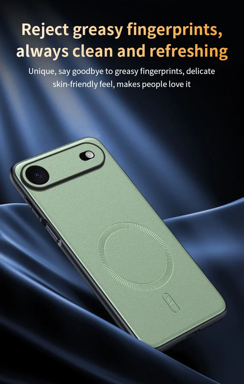 Für iPhone 17 Air Hülle Magnetische Leder-Schutzhülle Für iPhone 17 Air Anti-Fingerabdruck Rutschfest PC+TPU – Detail 17