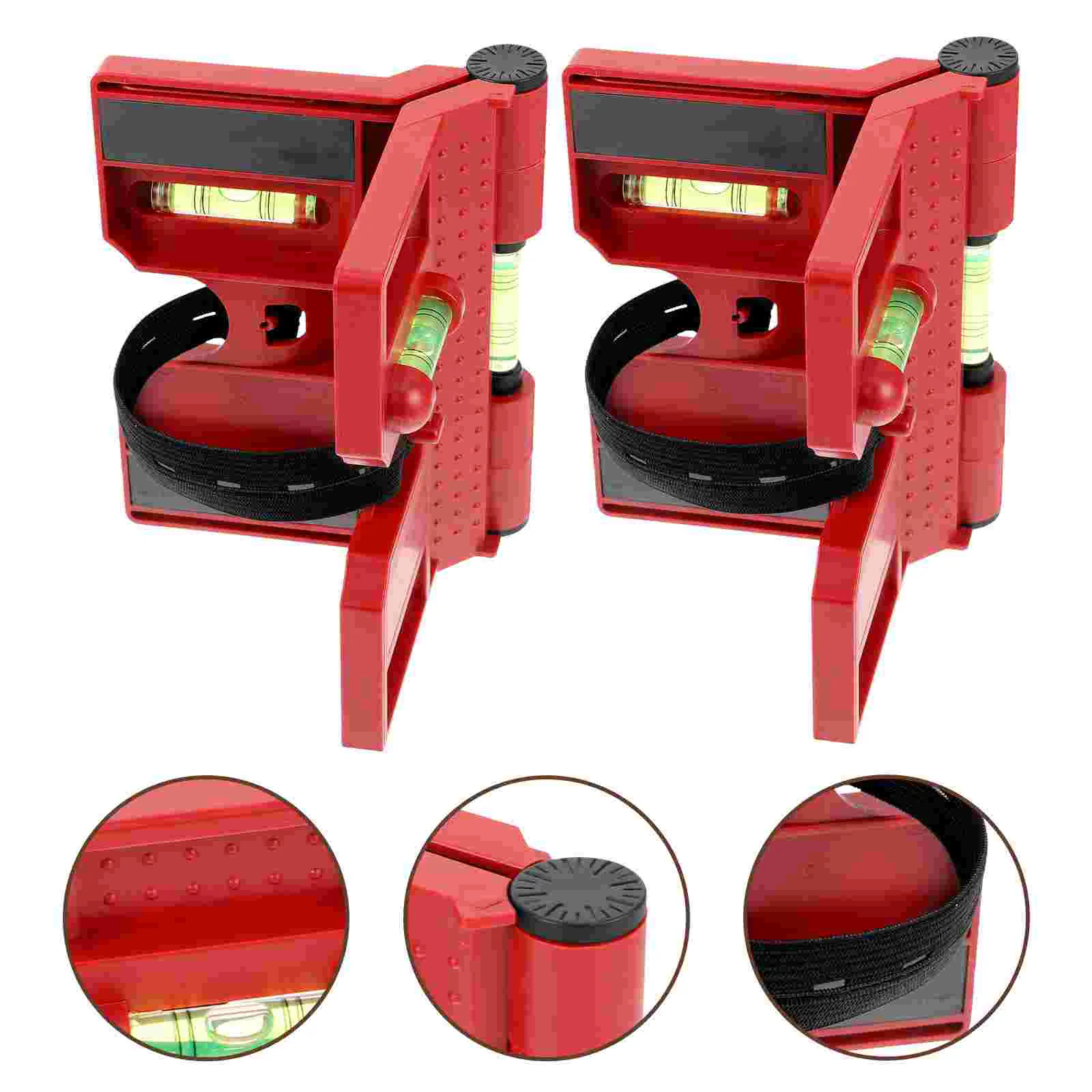 

2 Pcs Spirit Level Small Angle Meter Levelling Instrument Post Indicator Holder Foldable Gauge