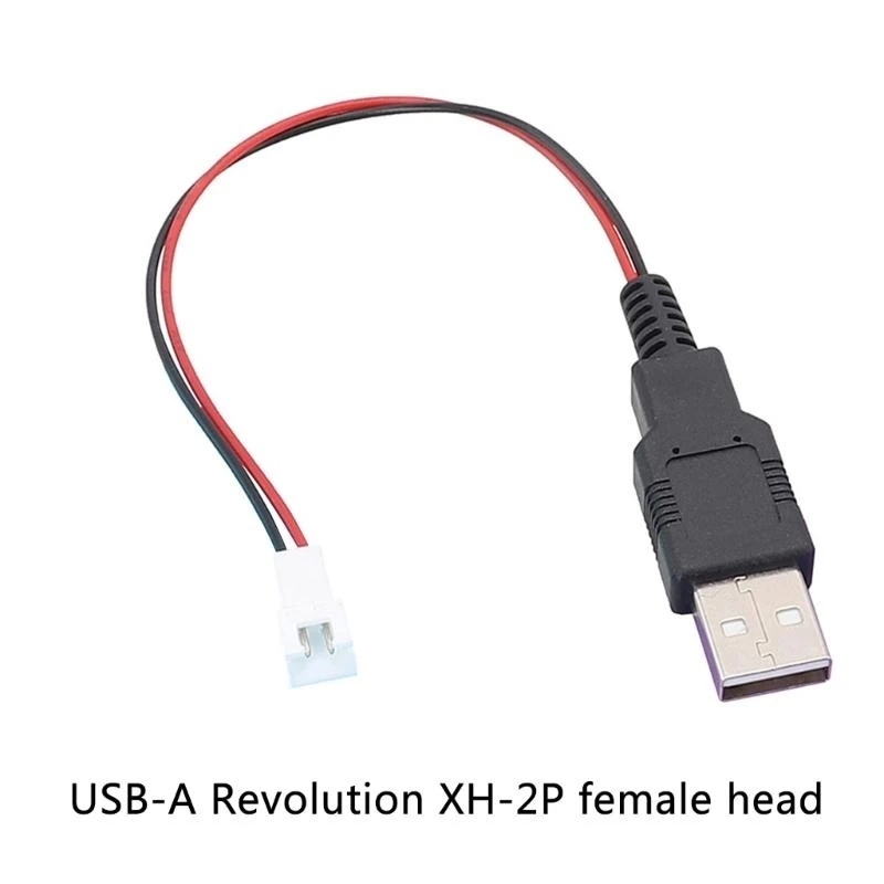 83CE USB Pria ke XH2.54 2P Terminal Cable 2core Power Supply Cable for Power dan Sinyal Transmission Dalam proyek DIY