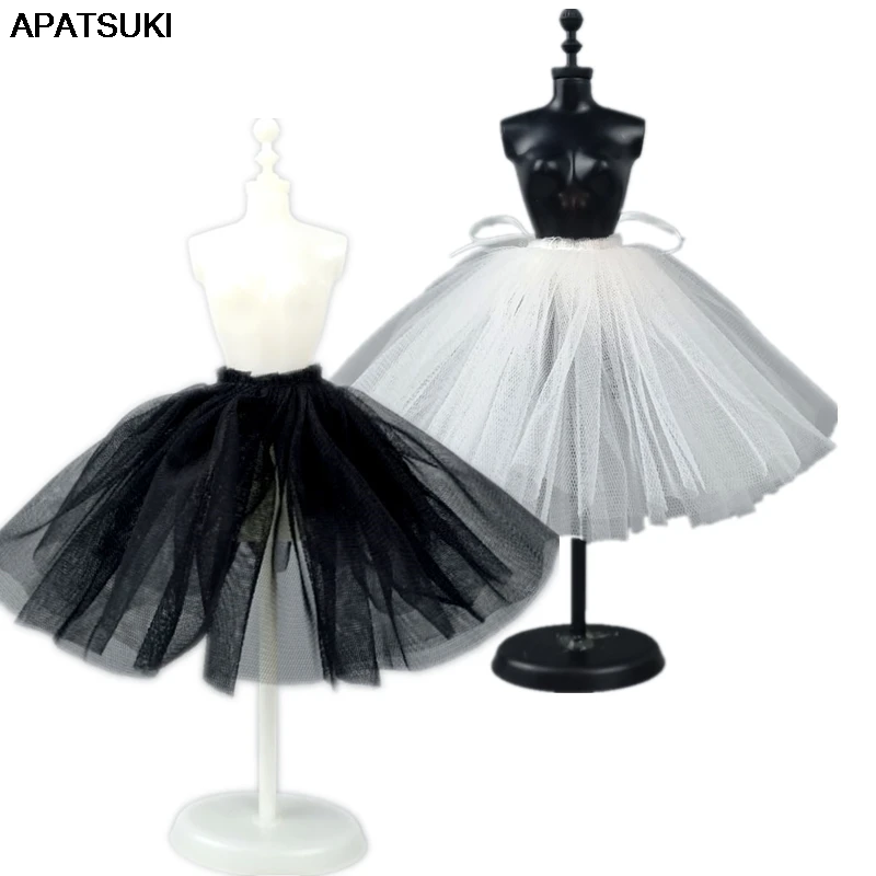 1PC Petticoat Crinoline For Barbie Doll Slip Ballet Dress Tutu Underskirt Clothes Outfits 1/6 BJD Dollhouse Accessories DIY Toys