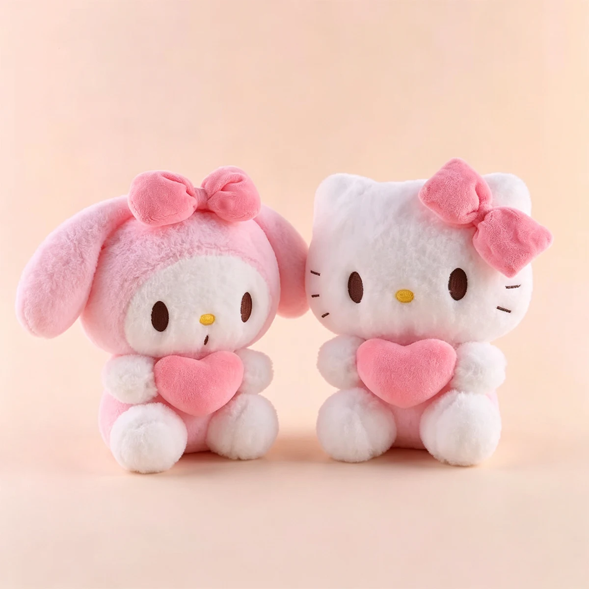 22 cm Hello Kitty Kuromi Kissen, KT Plüschtier, weiches Stofftier für Mädchen, Herz, My Melody, Cinnamoroll, Stoffpuppe, Geschenk... ﻿