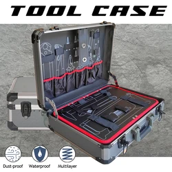 Aluminum alloy Tool Case Outdoor Vehicle Kit Tool Box Portable Safety Equipment instrument Suitcase Safety Equipment Hard Case