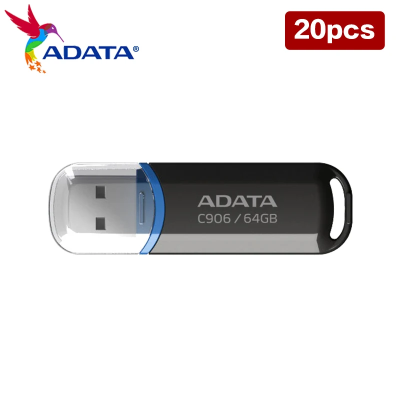 Imagem -02 - Compact Flash Drive para Computador Disco u Caneta Preta Disco u Usb 2.0 32gb 64gb Atacado 20 Pcs Adata-c906