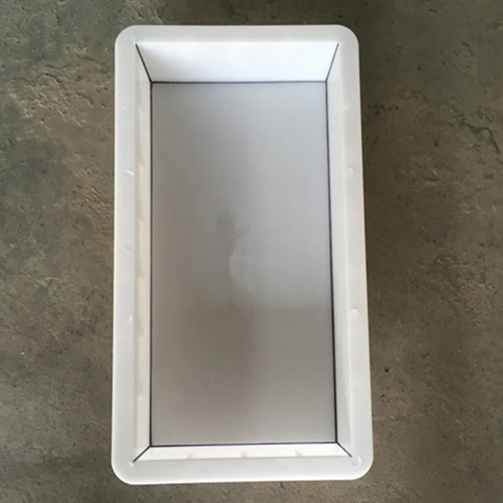 Garden Path Paving Moulds Home DIY Concrete Reusable Rectangle-shaped Stone Mold