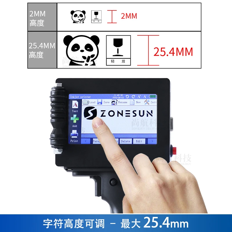 Draagbare Slimme Codeermachine Ondersteunt 20 Talen Datum Bar Qr Code Afdrukken