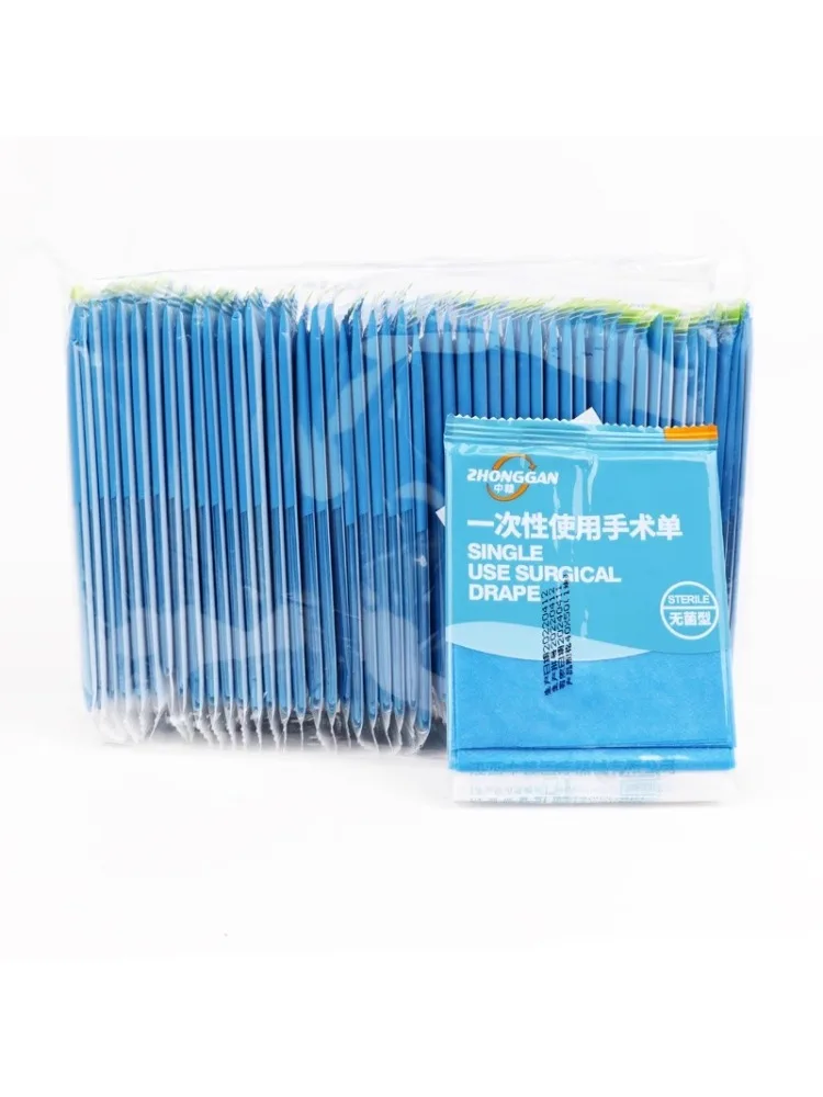 Feuille non tissée stérilisée unique, opération jetable, pour usage médical, 100x200cm, feuille imperméable et résistante à l'huile, tampon de soins, 10 pièces