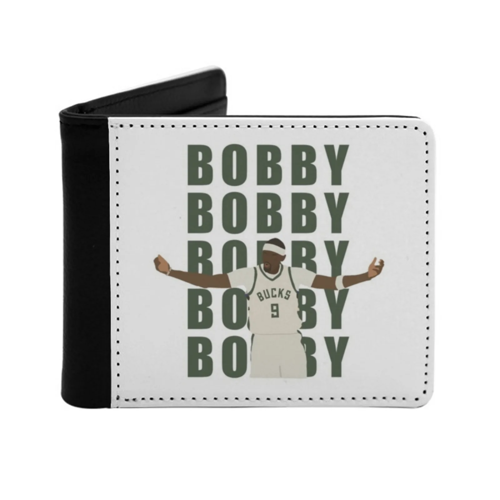 Bobby Portis Bobby Chant Men Wallets Card Man Wallet Short Purse Bi-Fold Personalized Purses Bobby Portis Basketball Bobby Deer