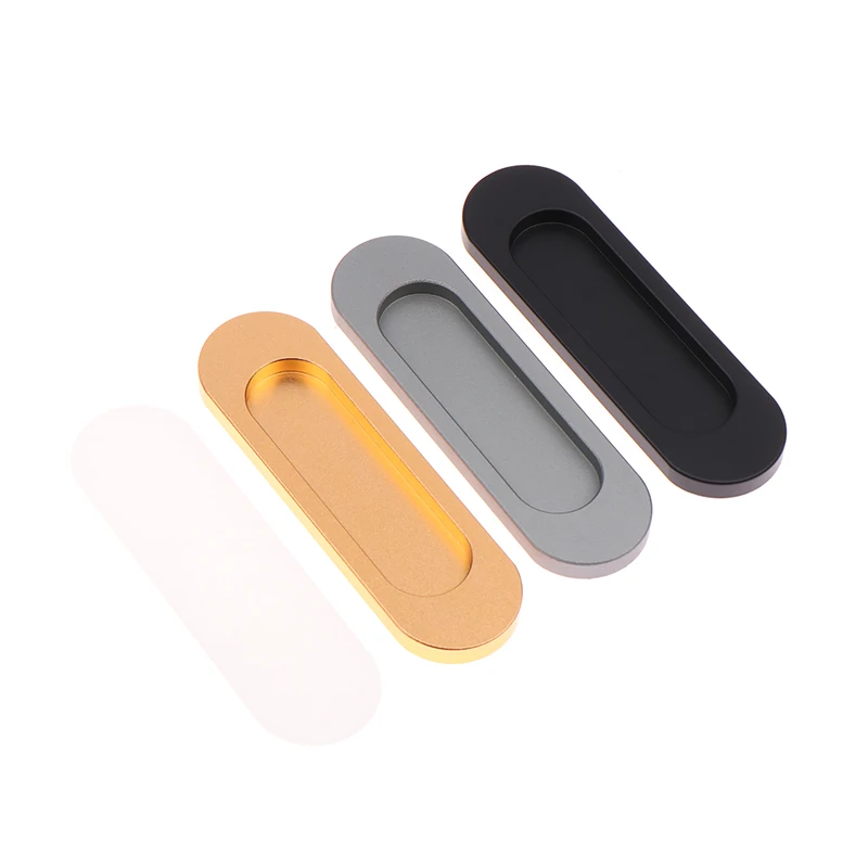 Door Sliding Pull Door Hidden Furniture Hardware Handle Self-Adhesive Bathing Room Glass Door Pulls