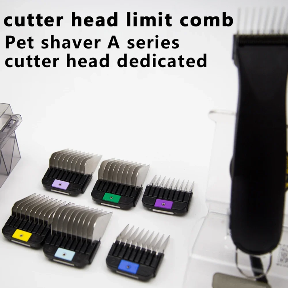 8 Piece Stainless Steel Pet Grooming Comb Attachment Set Suitable for A5 Type Knives Adapters Animal Limit Comb for Grooming