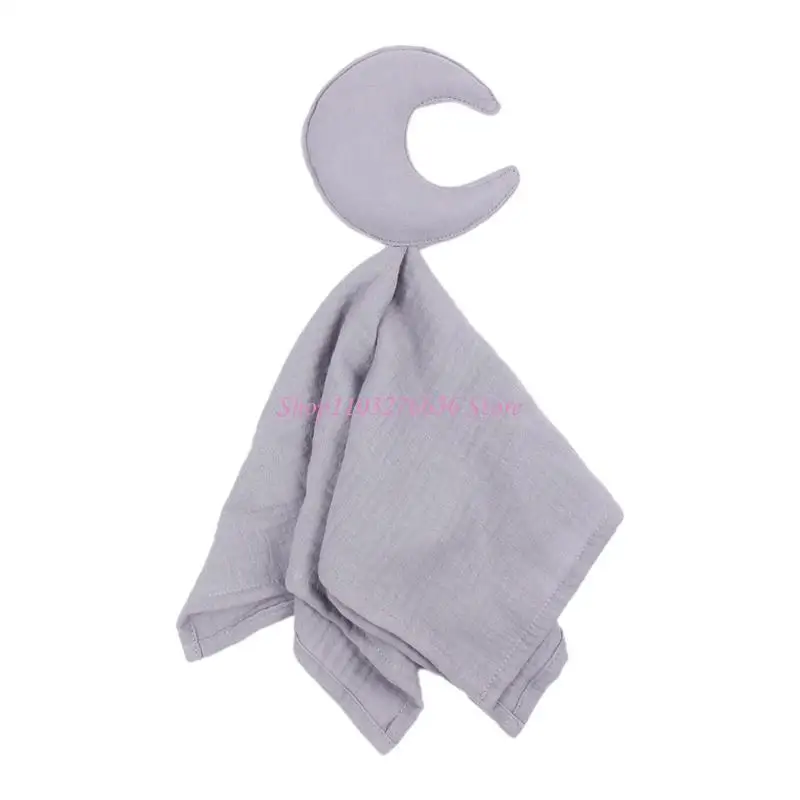 

R6FD Moon Star Baby Comfort Safety Blanket Soothe Soothing Towel nfant Supplies for Baby Girls Boys Sleeping Playing Toy