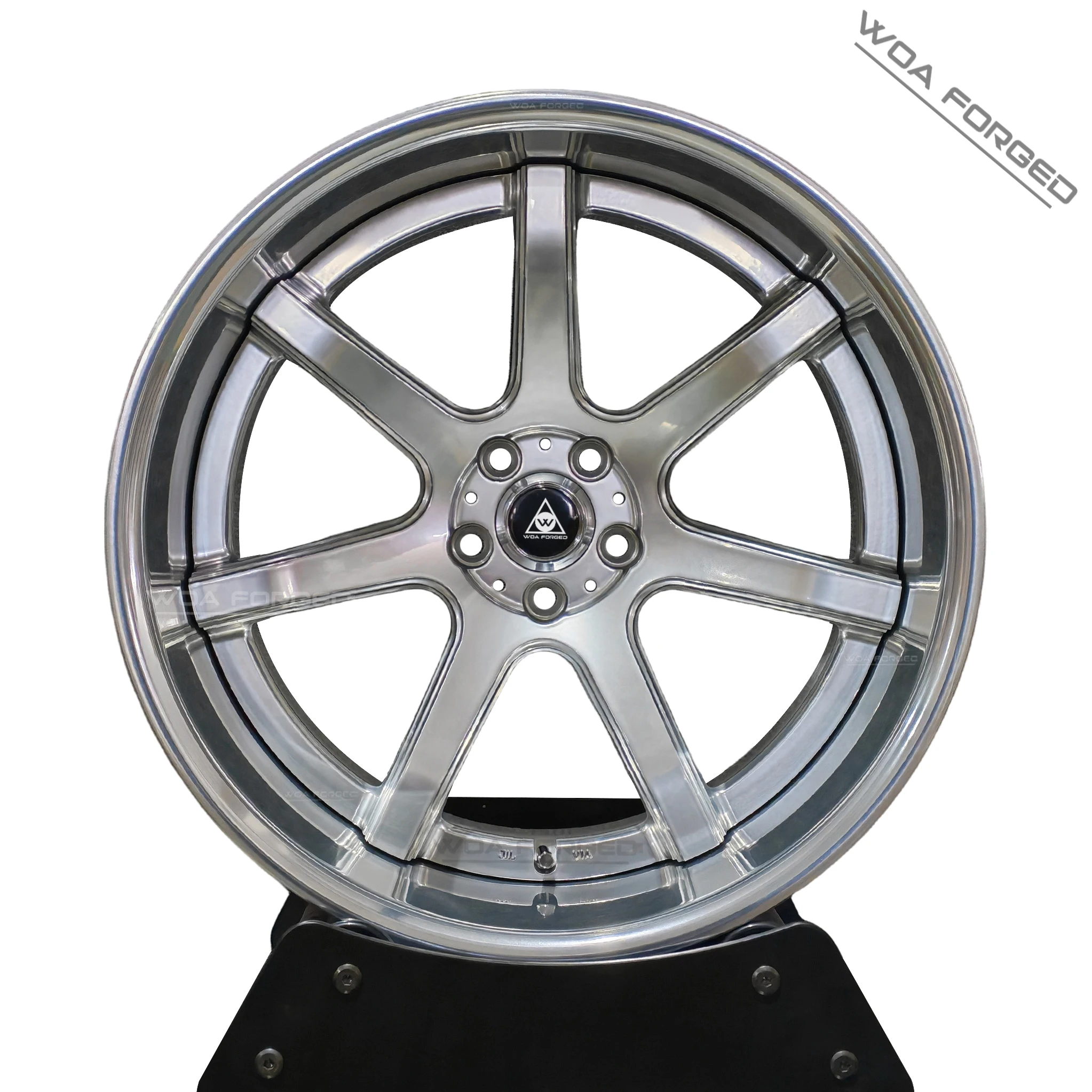 

2-Piece Deep Dish 7-Spoke Forged Wheels 18 19 20 21 Inch Silver Lightweight Rims 5x130 5x112 Fit for BMW M3 E46 Audi Range Rover