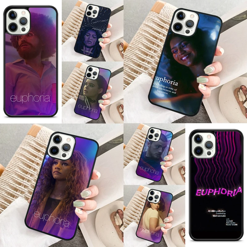 American TV Series Euphoria Phone Case For for iPhone 16 15 14 11 12 13 Pro  XR XS MAX Plus coque Cover Shell